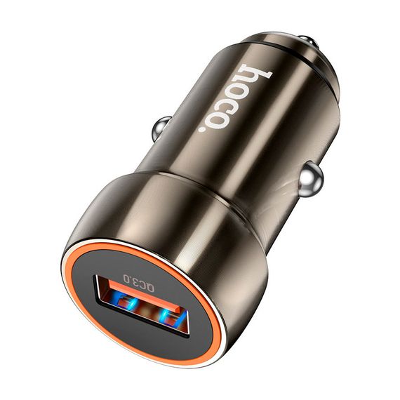 Набір АЗУ 12-24V HOCO Z46 + кабель MicroUSB, 1xUSB, 18W, кабель 1м, Black, Box | Зображення 1