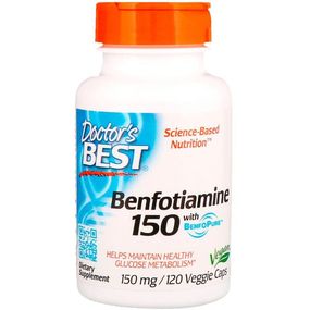 Тиамин Doctor's Best Benfotiamine with BenfoPure 150 mg 120 Veg Caps