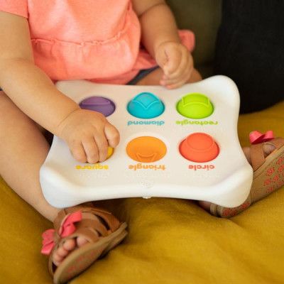 Розвиваюча іграшка Fat Brain Toys антистрес Dimpl Duo Брайль Колір Форма Назва (FA208-1) | Зображення 7