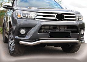 Передній захист ST007 (нерж) для Toyota Hilux 2015-2024 рр