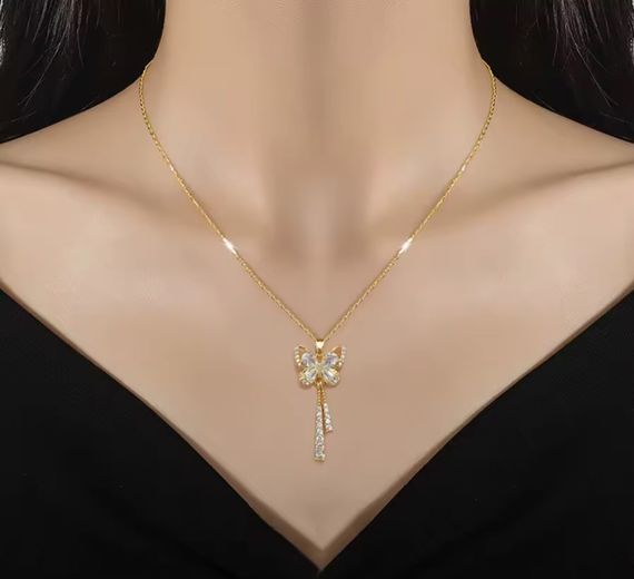 Колье с подвеской Primo Butterfly – Gold | Зображення 1