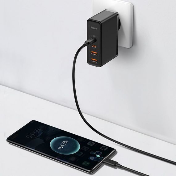 МЗП Baseus GaN2 Pro Quick Charger 100W (2Type-C + 2USB) | Зображення 3