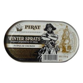 Шпроты в масле Pirat Winter Sprats, 170г ж/б