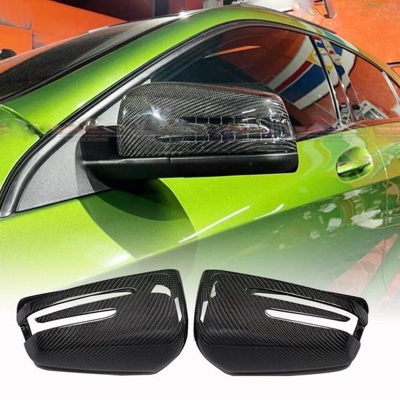 Накладки на Зеркала Карбон для Mercedes C-class W204 2007-2015 гг