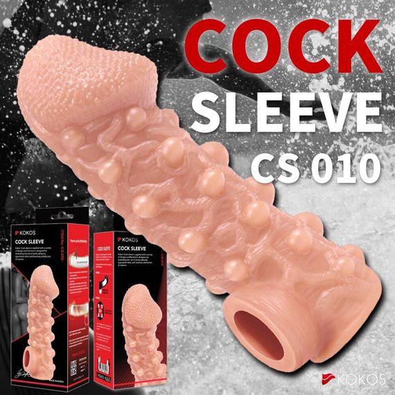 Насадка на член Kokos Cock Sleeve CS 010 M Sex Aura | Зображення 8