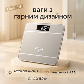 Весы для контроля потери веса iScale 2017D 180кг, Весы напольные хорошие для контроля общего веса MA-83