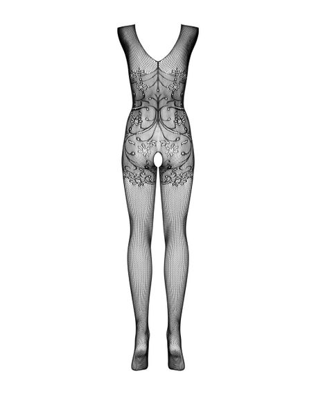 (SALE) Бодістокінг Obsessive Bodystocking F234 S/M/L, абстрактний малюнок, глибоке декольте Sex Aura | Зображення 6
