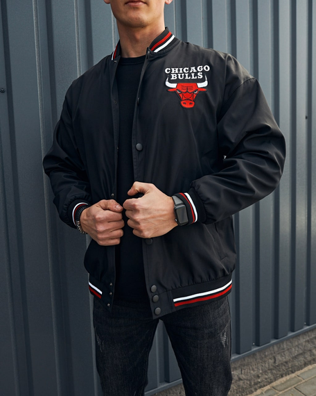 Бомбер Чикаго чёрный S M | Зображення 1