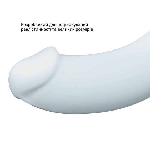 Фалоімітатор Fun Factory THE BOSS STUB, ніжно-блакитний, реалістична текстура, діаметр 4,1 см | Зображення 3