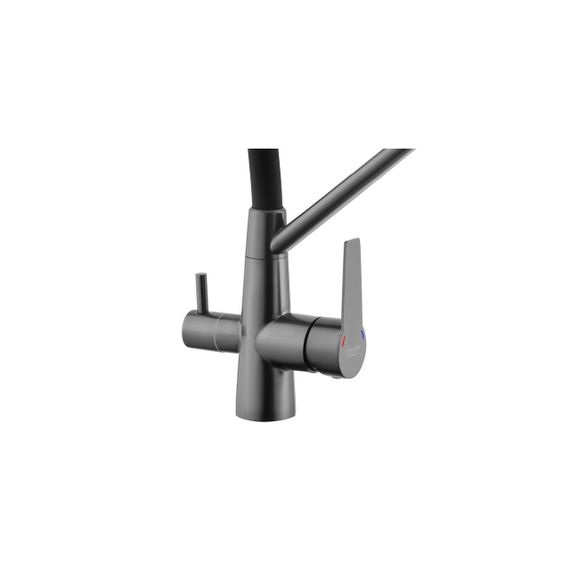 Змішувач для кухні з підключенням до фільтра Kroner KRP Edelstahl Klassisch - PVD03817BLK | Зображення 4