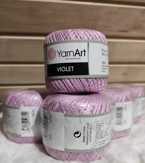 Пряжа YarnArt Violet номер кольору 5049 бавовна пряжа ярнарт віолет | Зображення 2