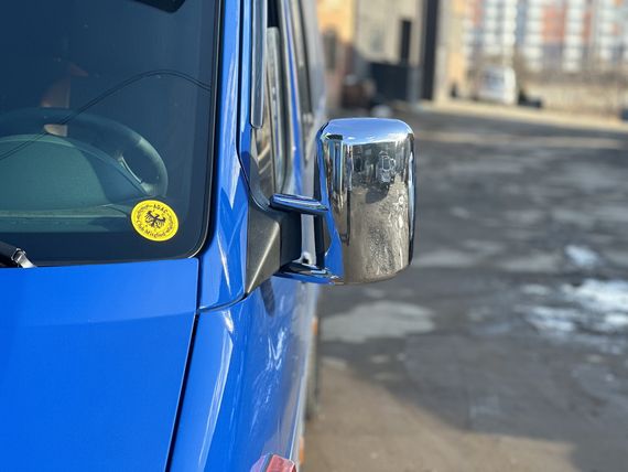 Накладки на дзеркала (2 шт, пласт.) для Volkswagen LT 1998-2024 рр | Зображення 3