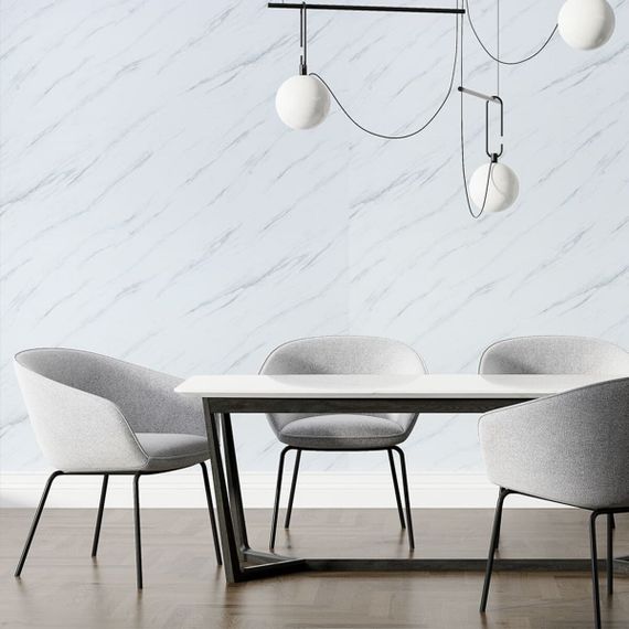 Декоративна ПВХ плита 1,22м х 2,44м х 3мм Грецький білий мармур SW-00001402 | Зображення 6