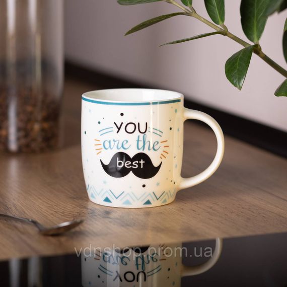 Чашка порцелянова з написами 450 (мл) You are the best RX-N240278YB | Зображення 3