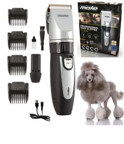 Машинка для стрижки тварин Mesko MS 2826, 35 Вт, 2 акумулятори, USB, 4 насадки
