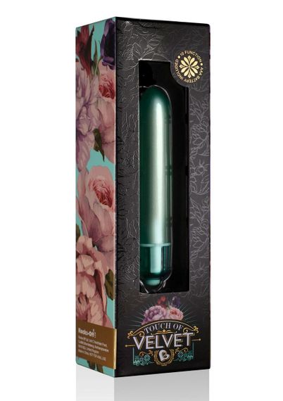 Віброкуля Rocks Off RO-90mm Touch of Velvet, Aqua Lily | Зображення 1