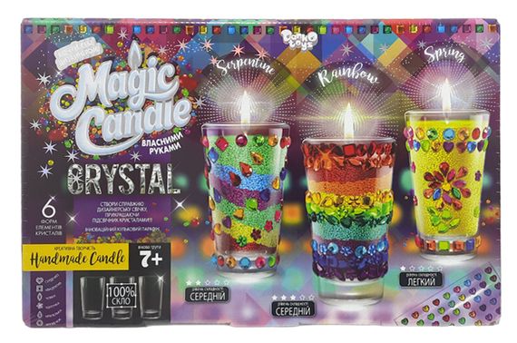 Набір для творчості MgC-02-01 "MAGIC CANDLE CRYSTAL" парафінові свічки своїми руками DANKO | Зображення 1