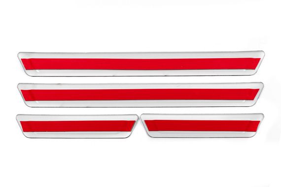 Универсальные накладки на пороги Renault V-3 (4 шт., нержавейка) для Renault | Зображення 3