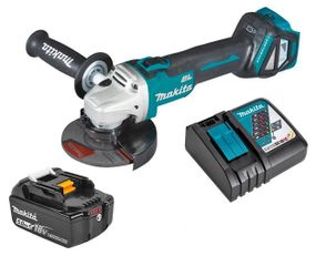 Шліфмашина кутова акумуляторна Makita DGA511RT (125 мм, 3000-8500 об/хв, BL, LXT)
