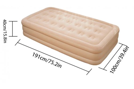 Надувний односпальний матрац JR-5061 (190*100-40см) | Зображення 2