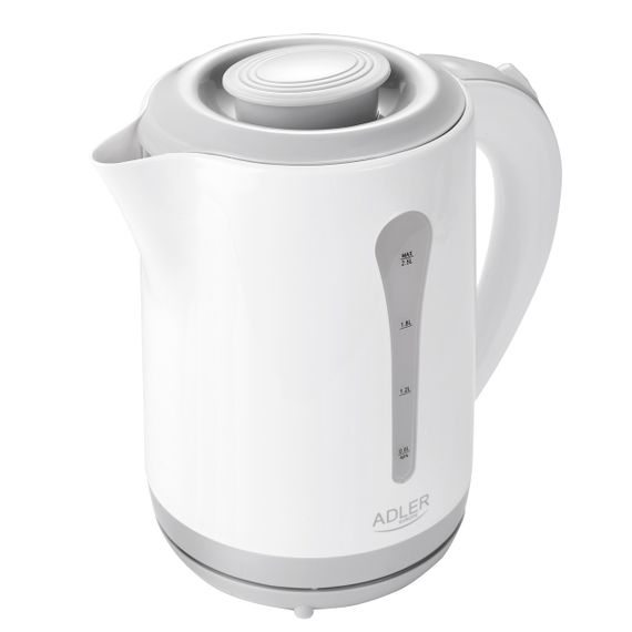 Електрочайник Adler AD 1244 білий 2,5 л, 2200 Вт