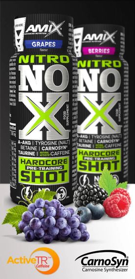 Предтренировочный комплекс Amix NitroNox Shot 60ml (Grapes) | Зображення 2