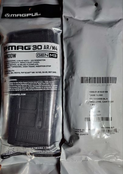 Магазин Magpul PMAG 30 AR GEN M3 Window 5.56x45 Магазин 5.56 Магазин ar 15 5.56 Магазин для AR15 Магазин ар15