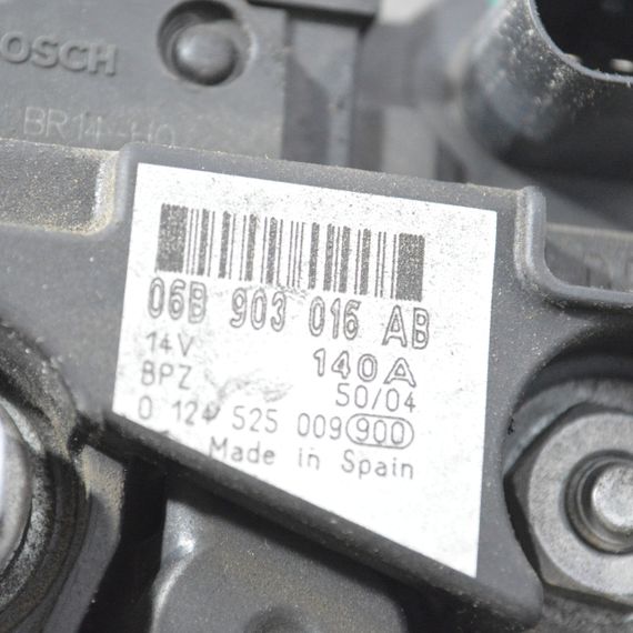 Генератор 14V 140A 1.8 / 2.0 Volkswagen Golf Passat Sharan 2005-2018 Генератор Фольксваген Гольф Пассат Шаран 06B903016AB | Зображення 5