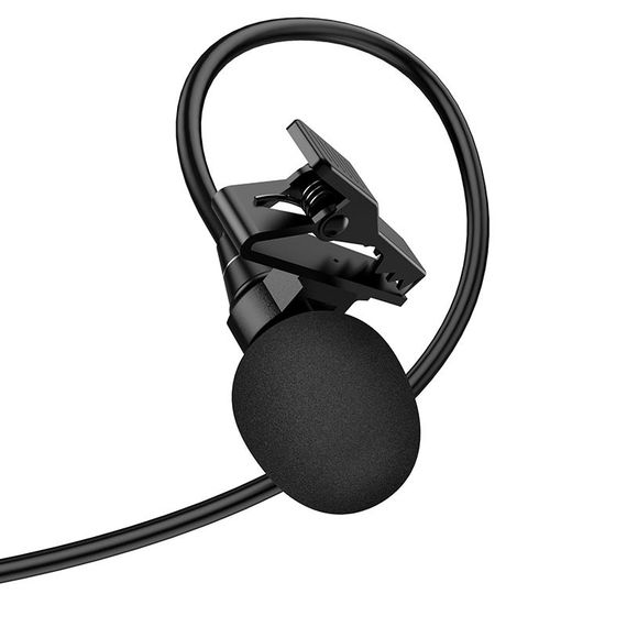 Микрофон петличный Hoco L14 Lightning (2m) Black | Зображення 2