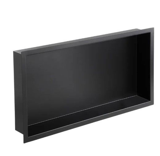 Полиця-ніша для ванної кімнати Mixxus Premium NICHE-0102 BLACK із нержавіючої сталі SUS304 (MI6680)