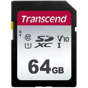 Карта памяти Transcend 64GB SDXC class 10 UHS-I U1 V10 (TS64GSDC300S)