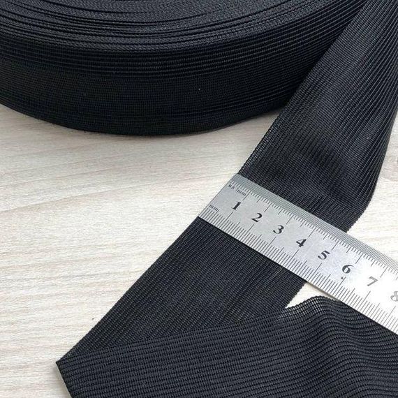 Тесьма окантувальна (лямівка) 50мм/100м тип 4 чорний | Зображення 1