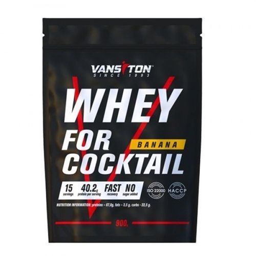 Протеїн Vansiton Whey For Coctail 900 g /15 servings/ Banana