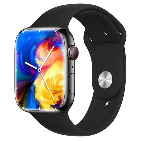Смарт-часы Smart Watch GS7 Pro Max, 45 мм, звонки, беспроводная зарядка розовый | Зображення 3