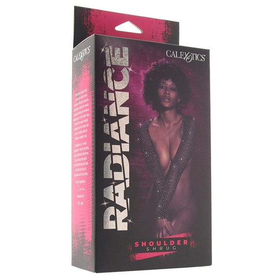 Болеро у сіточку зі стразами CalExotics Shoulder Shrug, чорний | Зображення 5