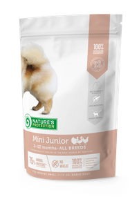 Корм Nature's Protection Mini Junior Small Breeds сухий для цуценят малих порід 0.5 кг