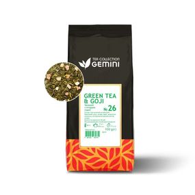 Чай Gemini листовий Green Tea Goji Зелений чай з ягодами годжі 100 грам