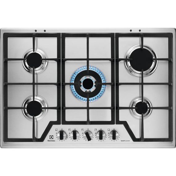 Варочная поверхность Electrolux газовая, 75см, чугун, нержавейка (KGS75362XX)