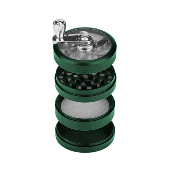 Великий Гріндер Для Трави Та Спецій З Ручкою "Herb Grinder Green" | Зображення 1