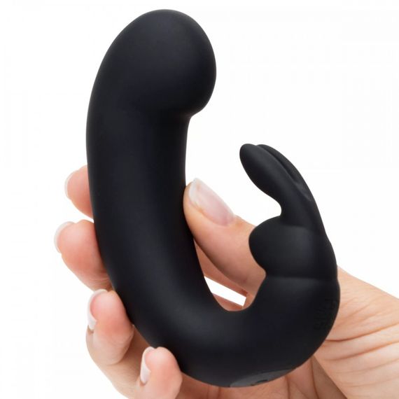 Подвійний вібратор кролик Fifty Shades of Grey Sensation Rechargeable G-Spot Rabbit Vibrator Sex Aura | Зображення 1