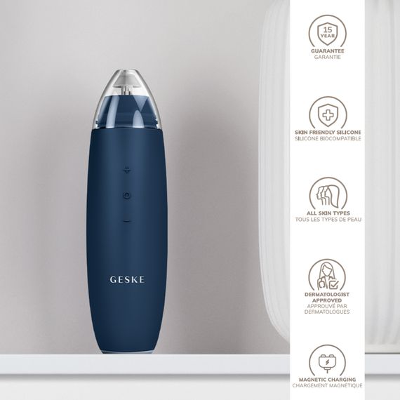 Микродермабразийное устройство для удаления черных точек GESKE MicroDermabrasion Blackhead Remover 7в1 starlight, Синий | Зображення 2