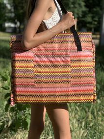 Сумка коврик трансформер пляжная 4Profi желтая 18194