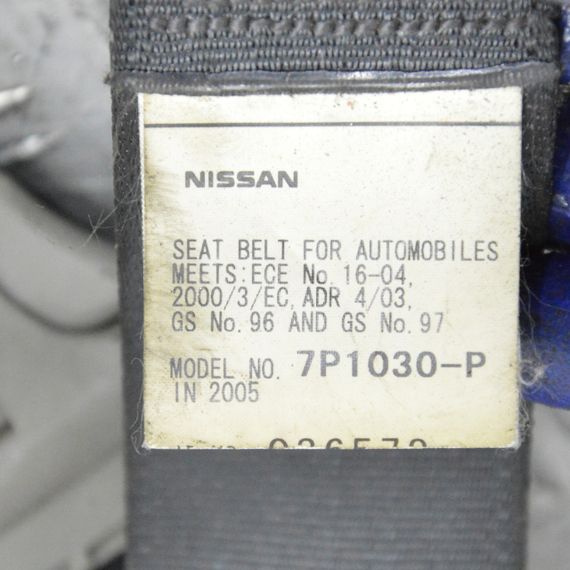 Ремінь безпеки передній правий Nissan Navara 2005-2014 Ремінь безпеки Ніссан Навара 7P1030P L153004 | Зображення 3