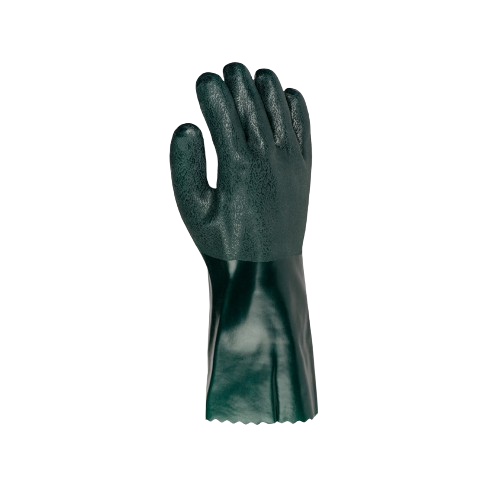 Рукавички 3896 ПВХ-покриття повний облив гладкі р.10(XL) зелений ДКГ