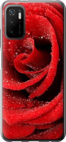 Чехол на Xiaomi Redmi Note 10 5G Красная роза "529u-2556-17620"
