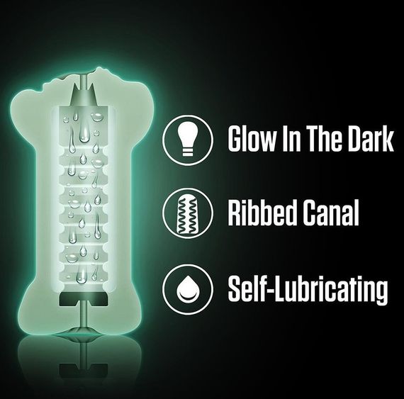 Мастурбатор вагіна та анус Blush Enlust Tasha ілюмістентні, бежевий sexstyle | Зображення 4