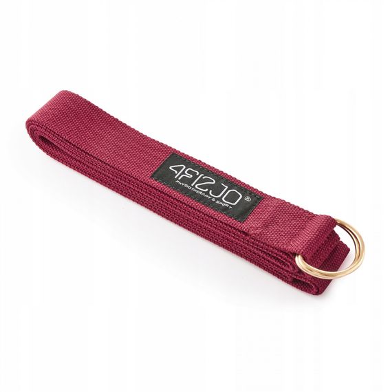 Ремінь для йоги 4FIZJO 300 см 4FJ0526 Red (P-5907739315373) | Зображення 2