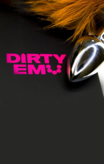 Анальна пробка-хвостик S з натурального хутра ORANGE колір жовтогарячий sexstyle | Зображення 1