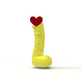 Крафтовое мыло-член с присоской Pure Bliss MINI Yellow, натуральное Sex Aura