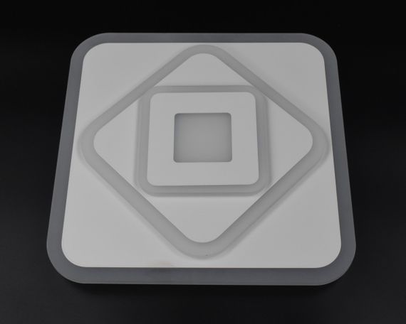 Сучасний квадратний світильник стельовий LED для кімнати кухні ванної 26161 Білий 5х35х35 см.